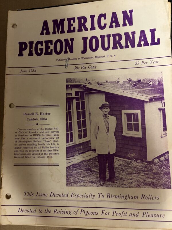 NBRC Auction- American Pigeon Journal June 1958