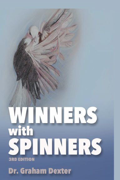 A bird with its wings spread and text