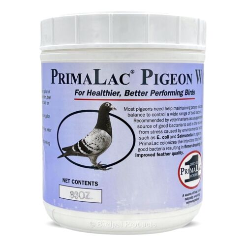 A jar of pigeon vitamins for better performing birds.